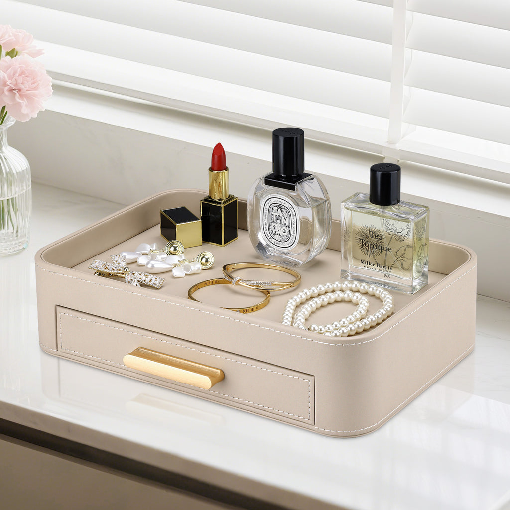Drawer Tray Organizer with Gold Handle Berriscent