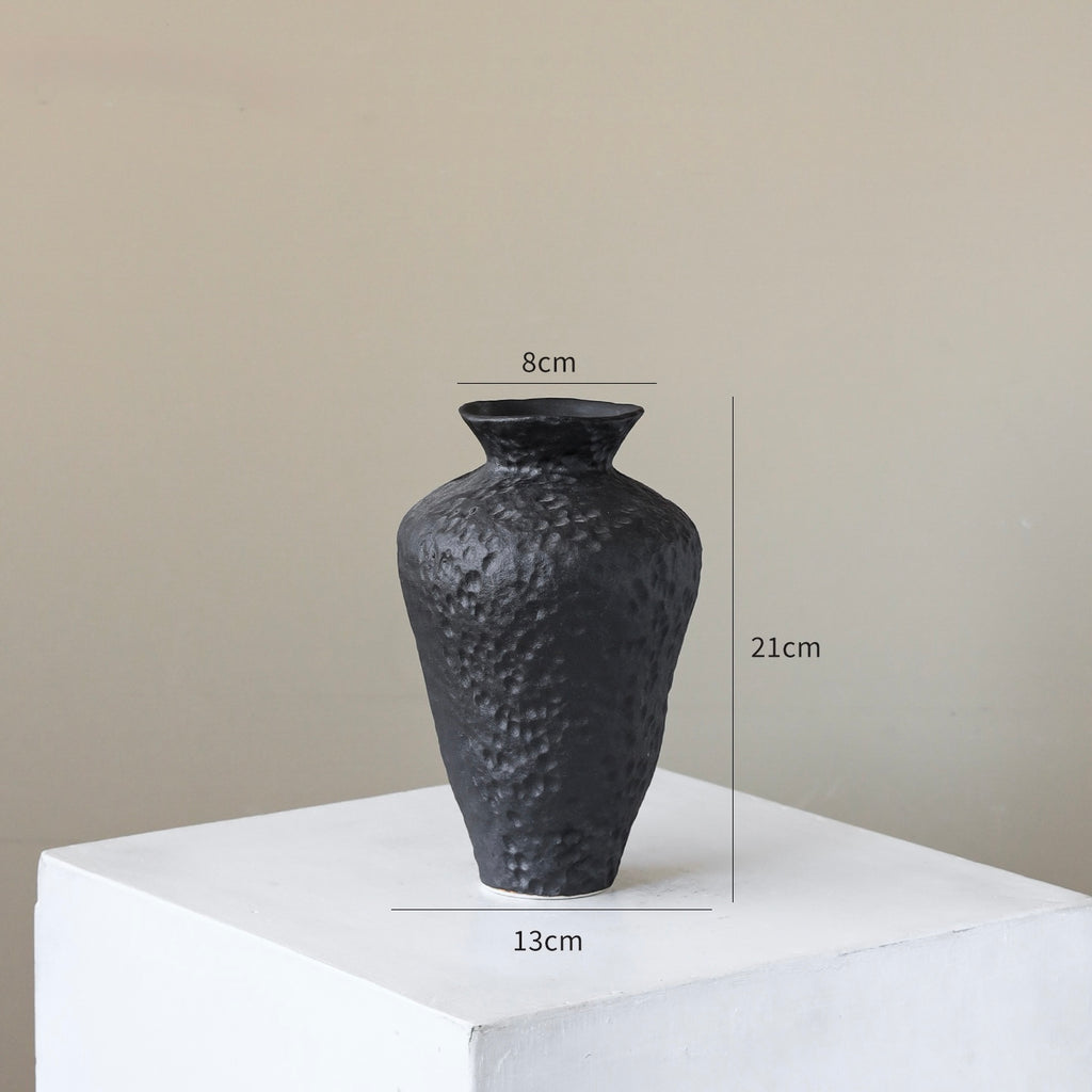 Obsidian Sculpture Vase Collection Berriscent
