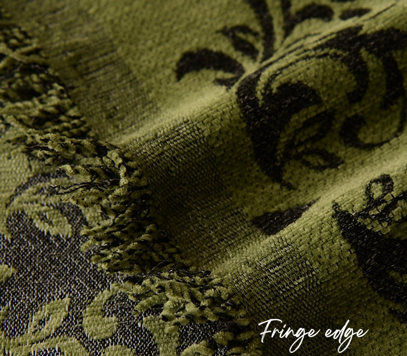 Classic Damask Chenille Sofa Throw Berriscent