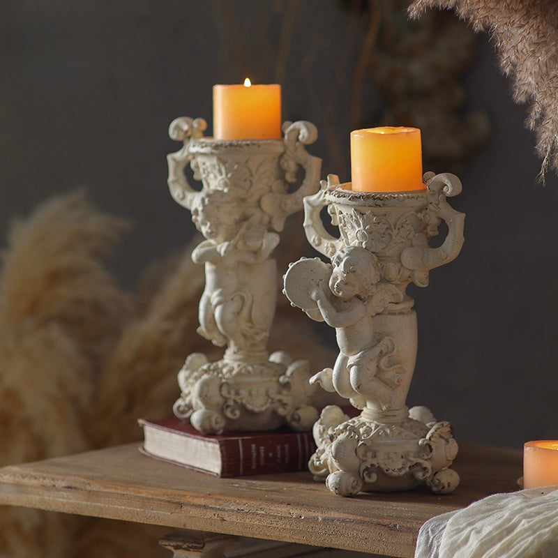 Baroque Cherub Candle Holder Berriscent