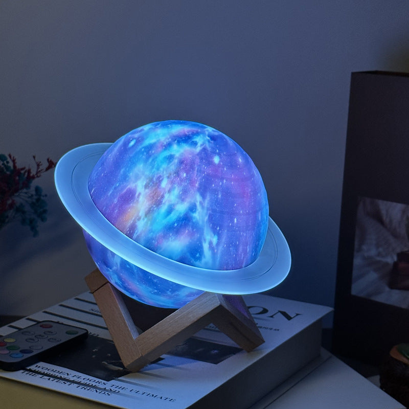 3D Saturn & Star Sky Galaxy Lamp Berriscent
