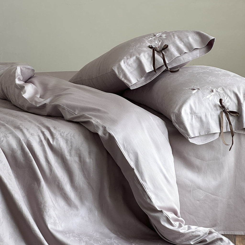 Maison Sylva Héritage - Luxury Botanical Jacquard Four-Piece Bedding Set Berriscent