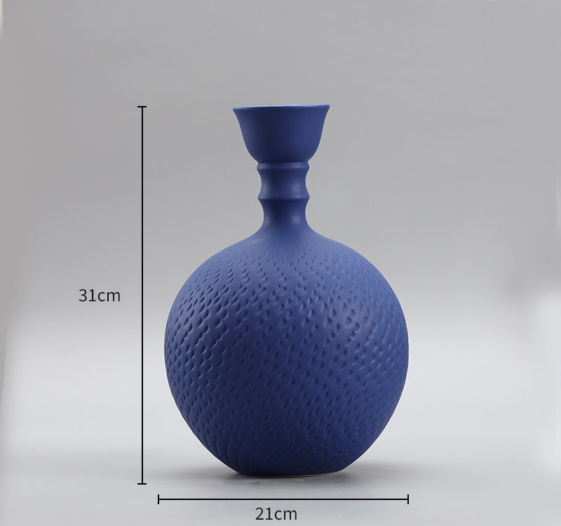 Textured White Ceramic Vase Collection Berriscent