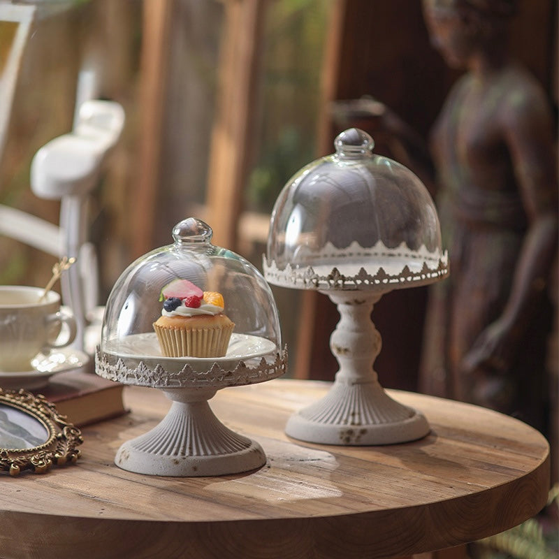 Vintage Glass Dome Pedestal Stand – Handcrafted Display Berriscent