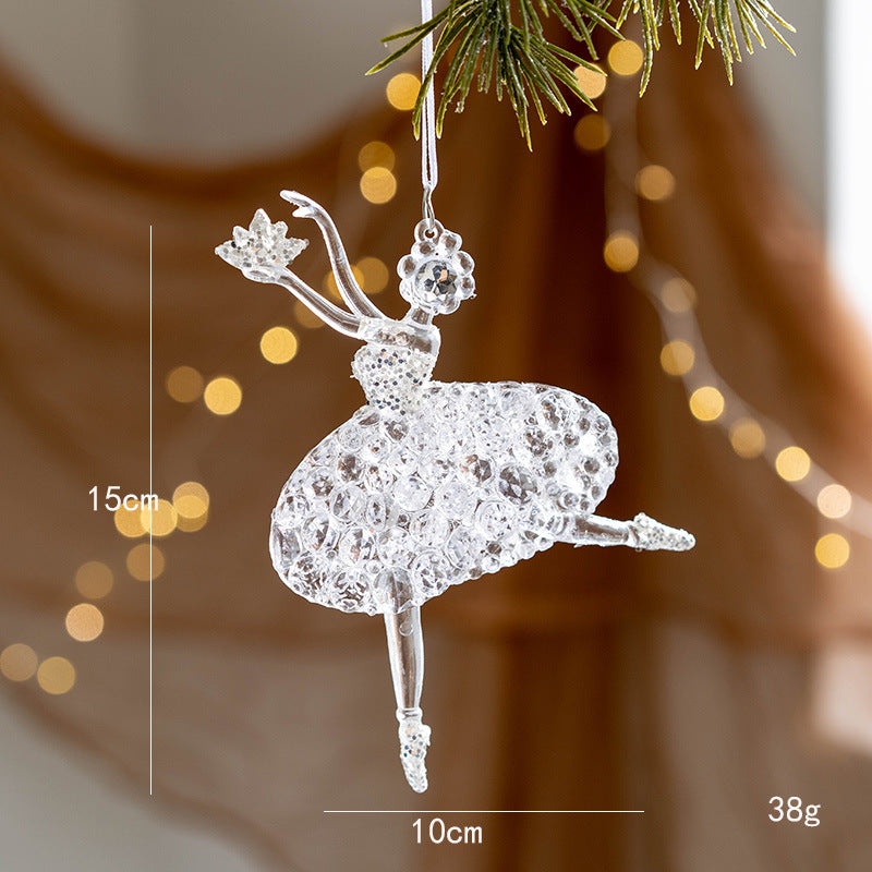 Crystal Elegance Christmas Ornaments – Set of 9