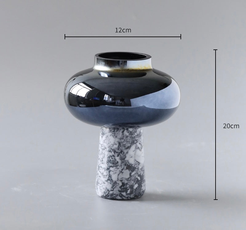 Lunar Marble Orb Vase Berriscent