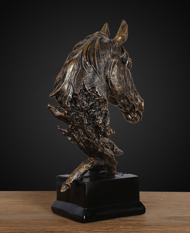 Ethereal Stallion Bust – Decorative Sculpture