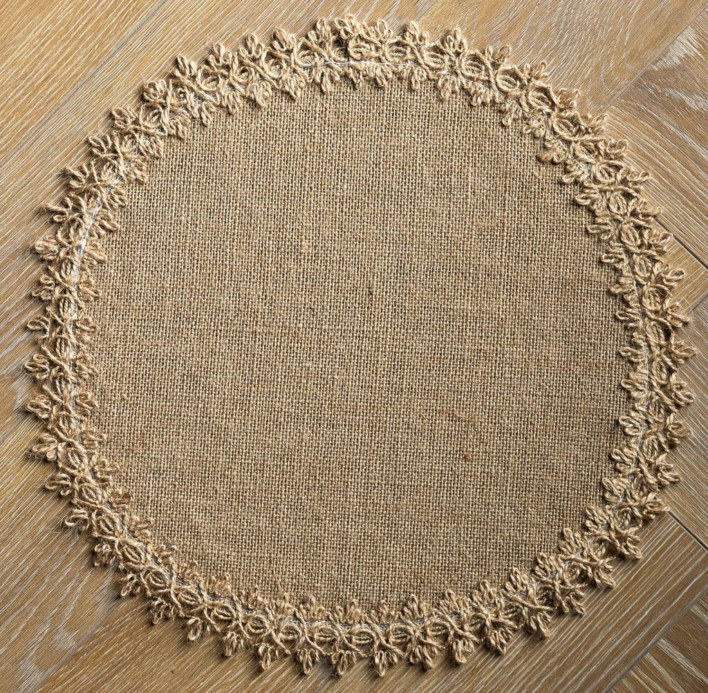 Rustic Bloom Round Placemat – 38 cm Berriscent
