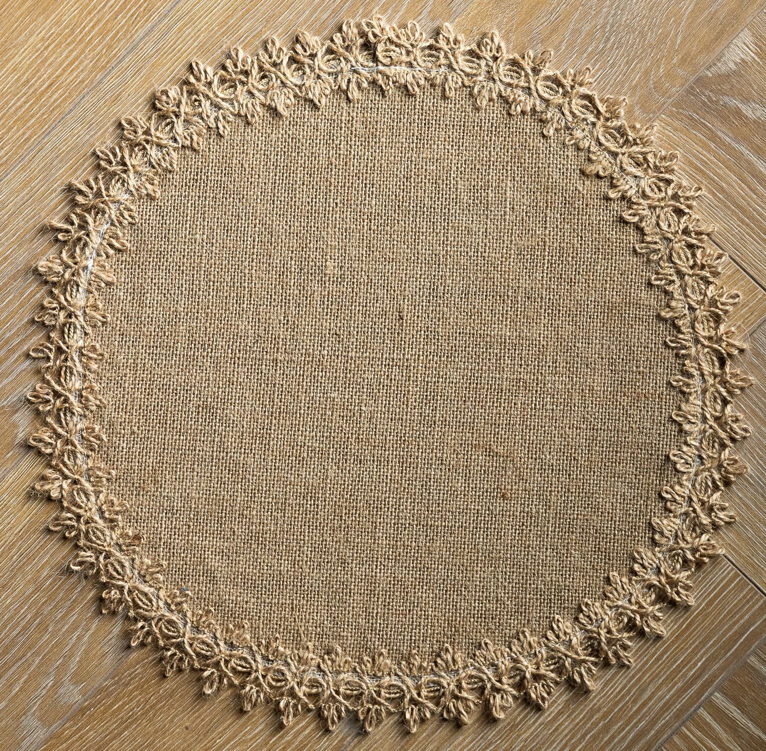 Rustic Bloom Round Placemat – 38 cm Berriscent