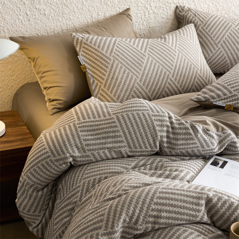 The Parquet Weave | 40s Double-Jacquard Cotton Bed Linen