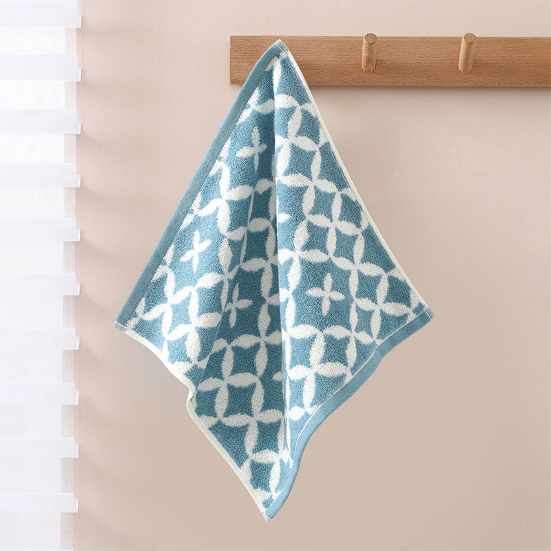 Geometric Cotton Face Towel Berriscent