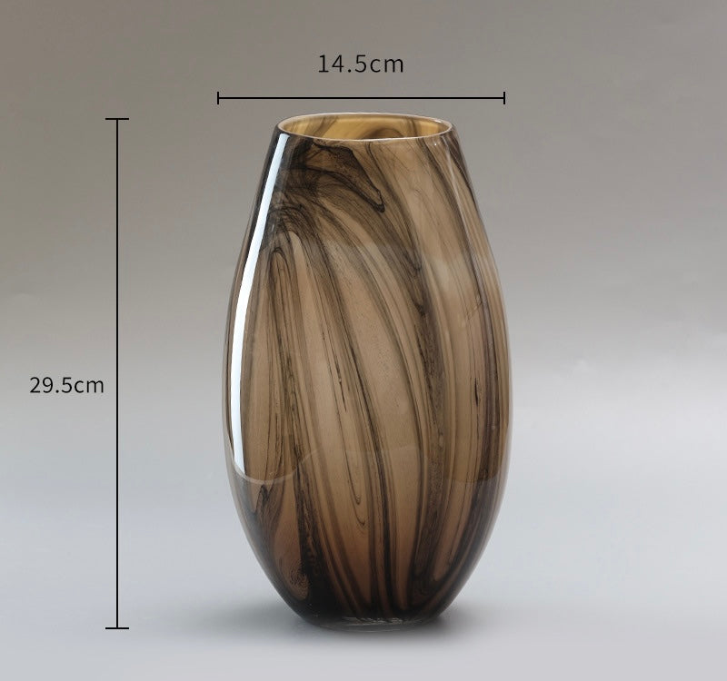Marbled Glass Art Vase Collection Berriscent