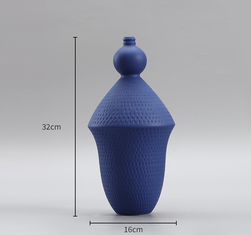 Textured White Ceramic Vase Collection Berriscent