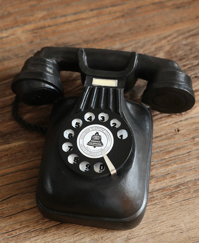 Vintage Rotary Wall Phone Ornament Berriscent