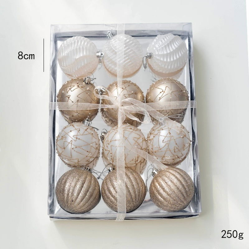Luxury Gold & White Christmas Ornaments Collection – Elegant Baubles, Reindeer & Star Decorations