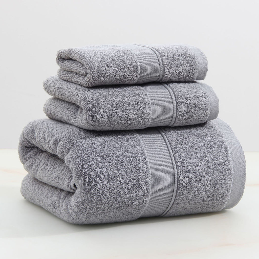 Luxury Combed Cotton Bath Towel Set – 500g Thick Plush Comfort Berriscent