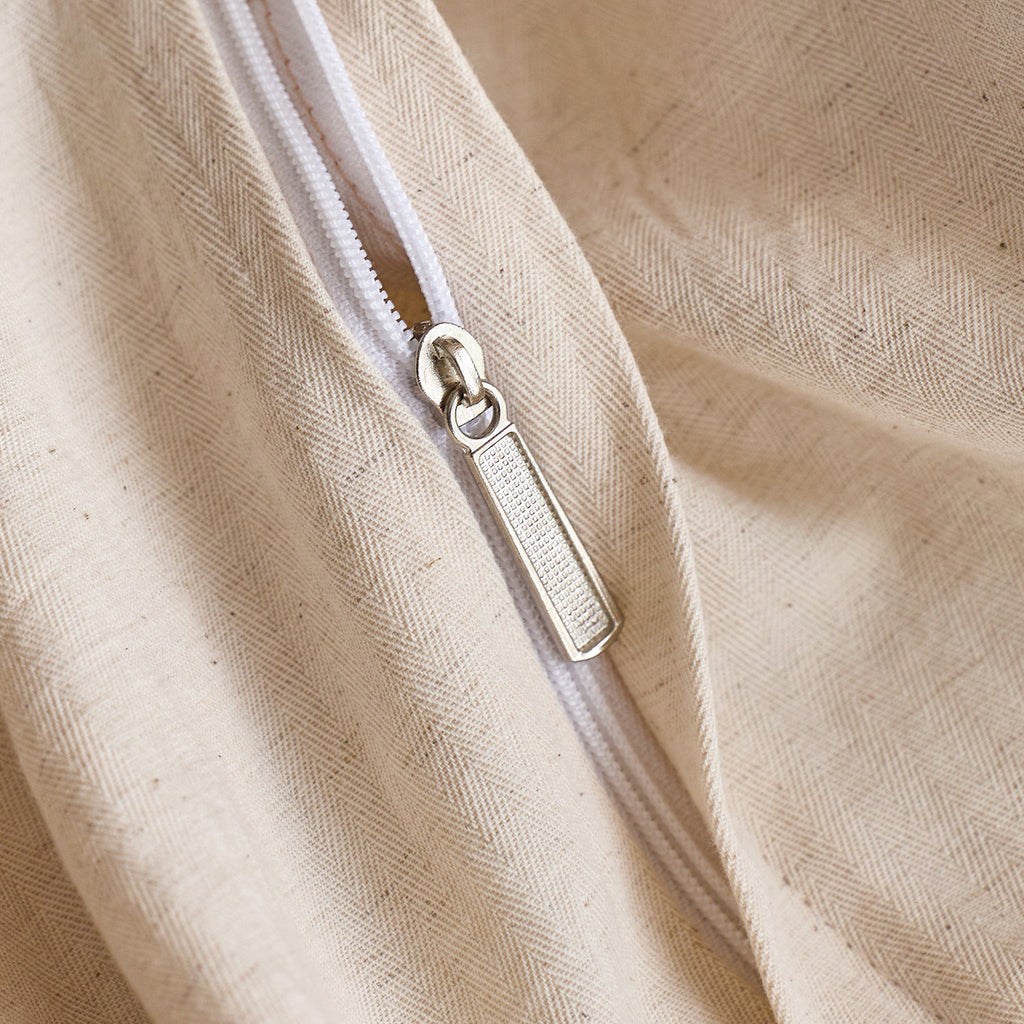 Rosé Heritage Cotton & Linen Embroidered Bedding Set Berriscent