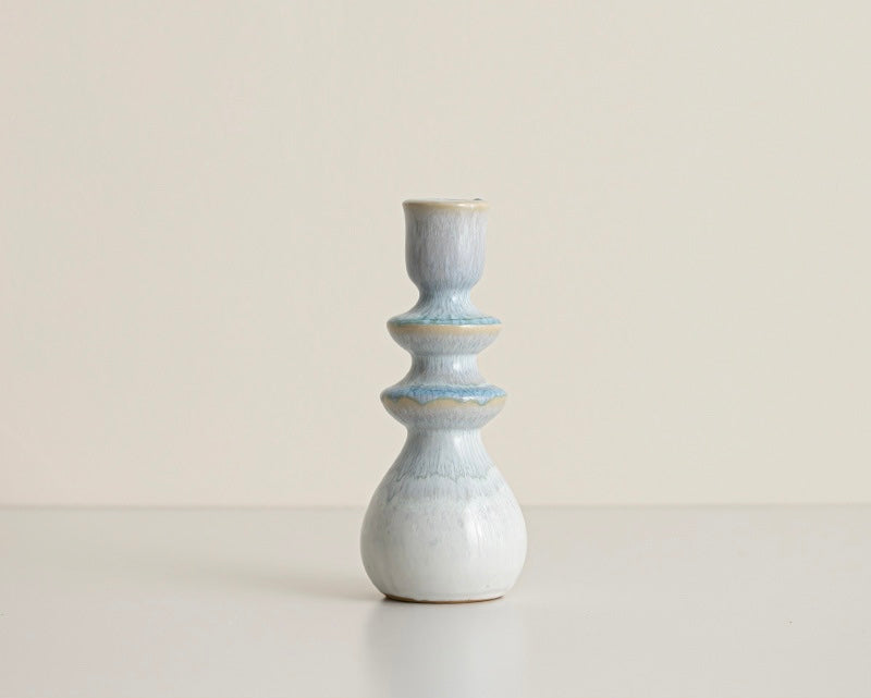 Azure Crest Ceramic Candle Holder Berriscent