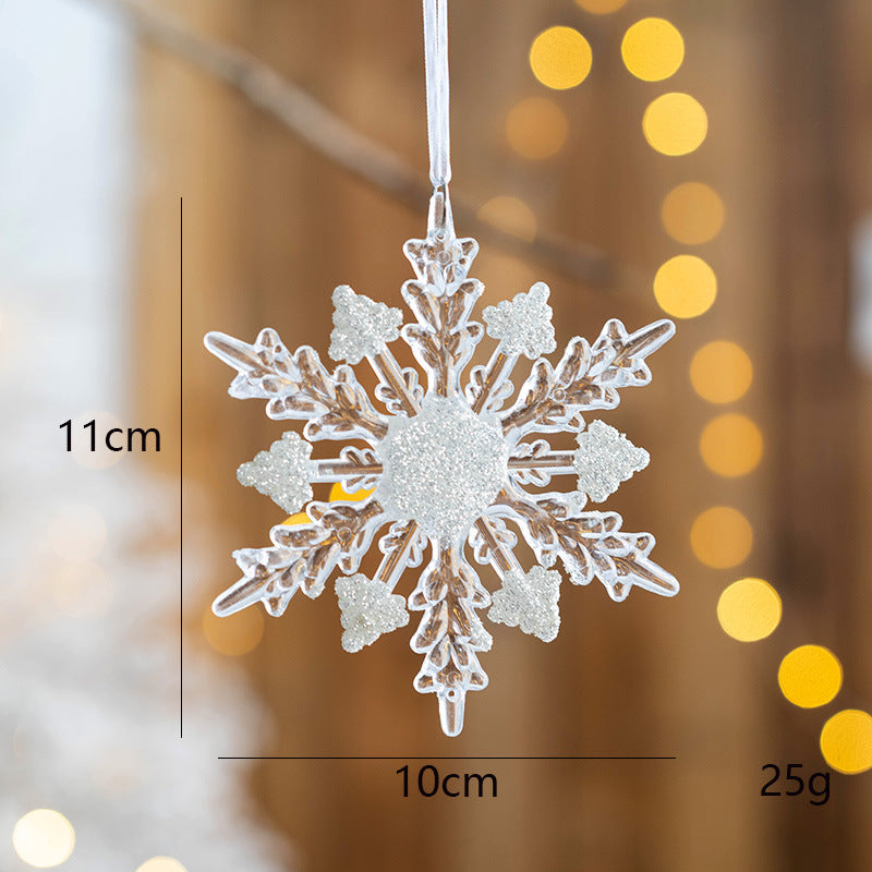Deluxe Snowflake Christmas Ornaments Set – 10 Pieces Assorted Sizes & Designs Berriscent