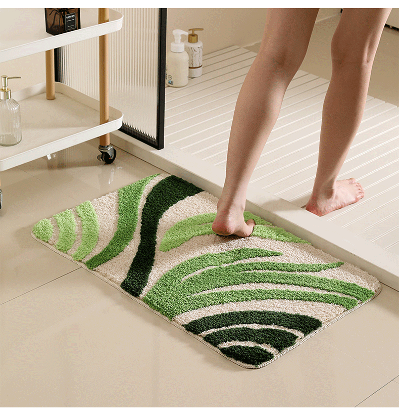 Abstract Tufted Bath Mat