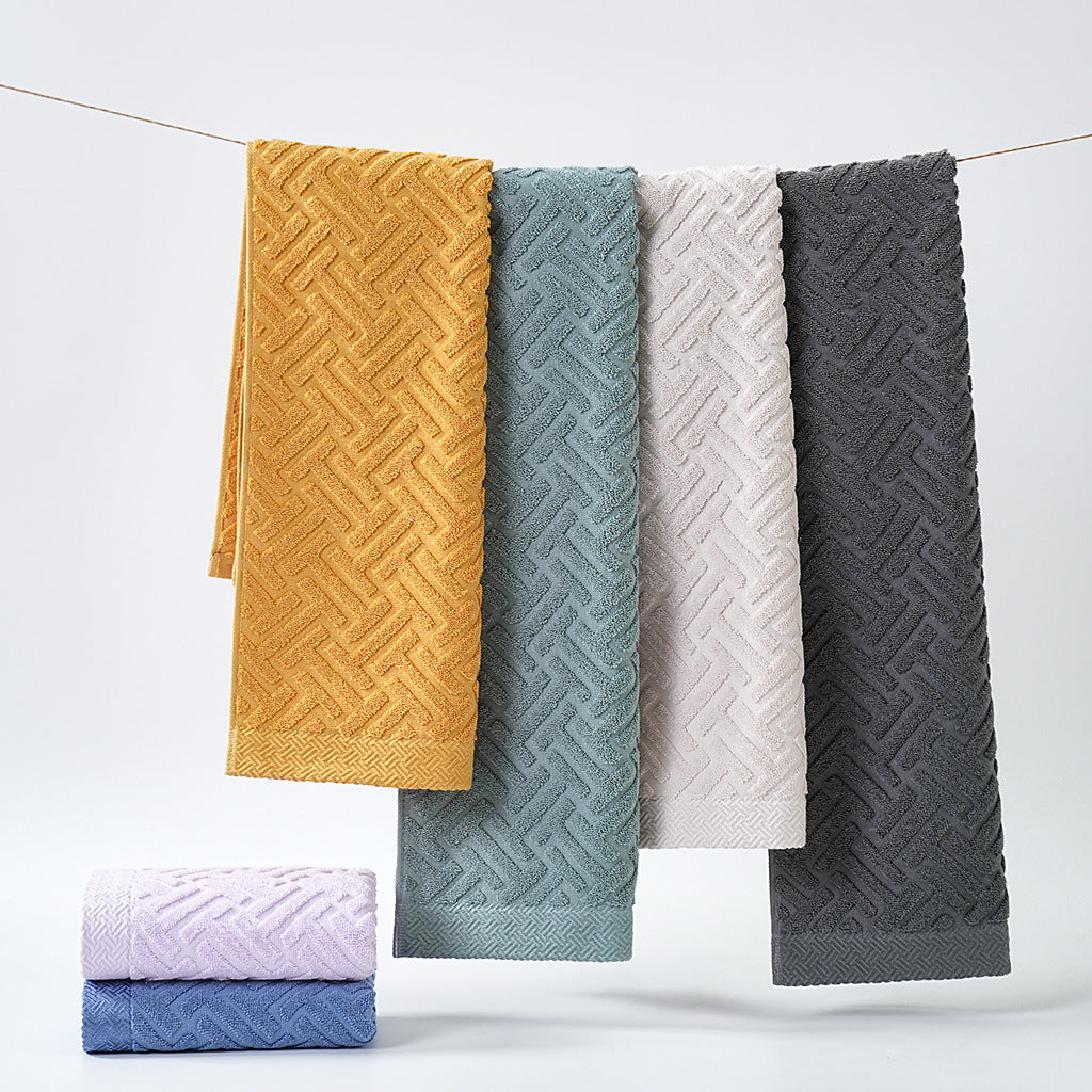 Serene Weave Cotton Towel Set – 4 Pieces Berriscent
