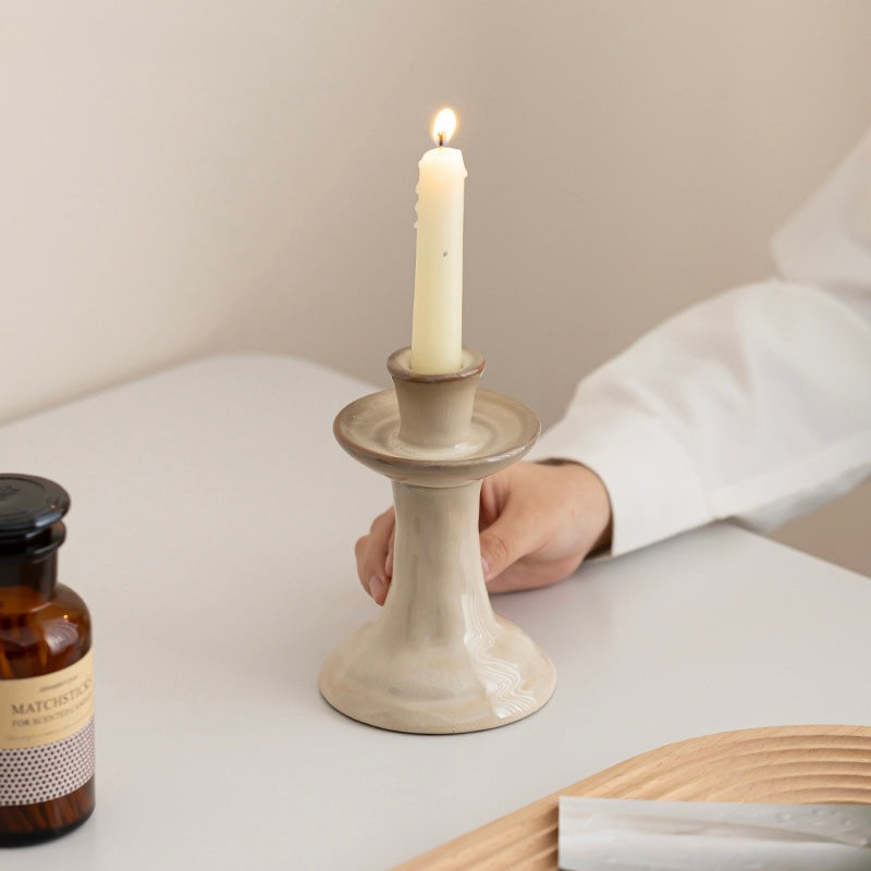 Sculpted Harmony Ceramic Candle Holder Berriscent