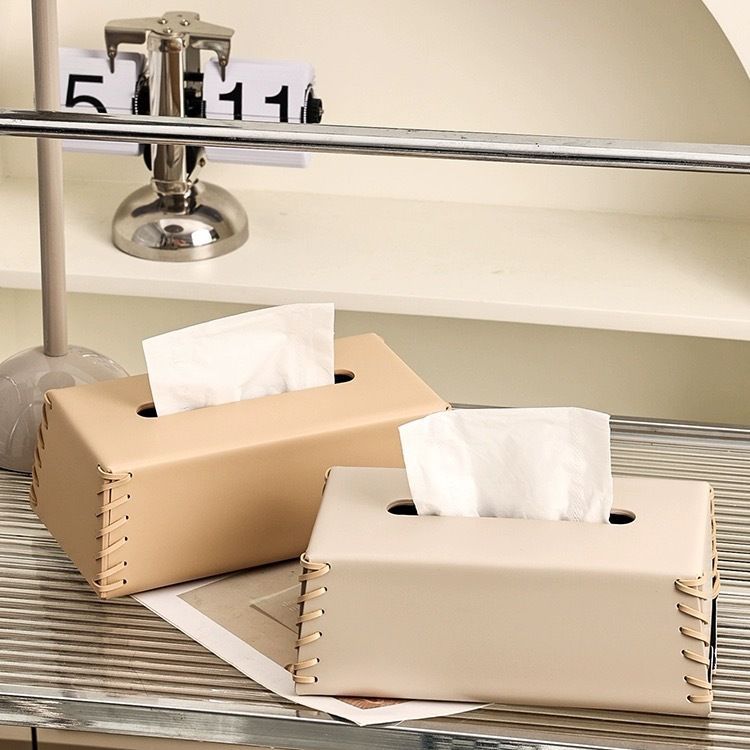 Val Stitched Microfiber Leather Tissue Case Berriscent