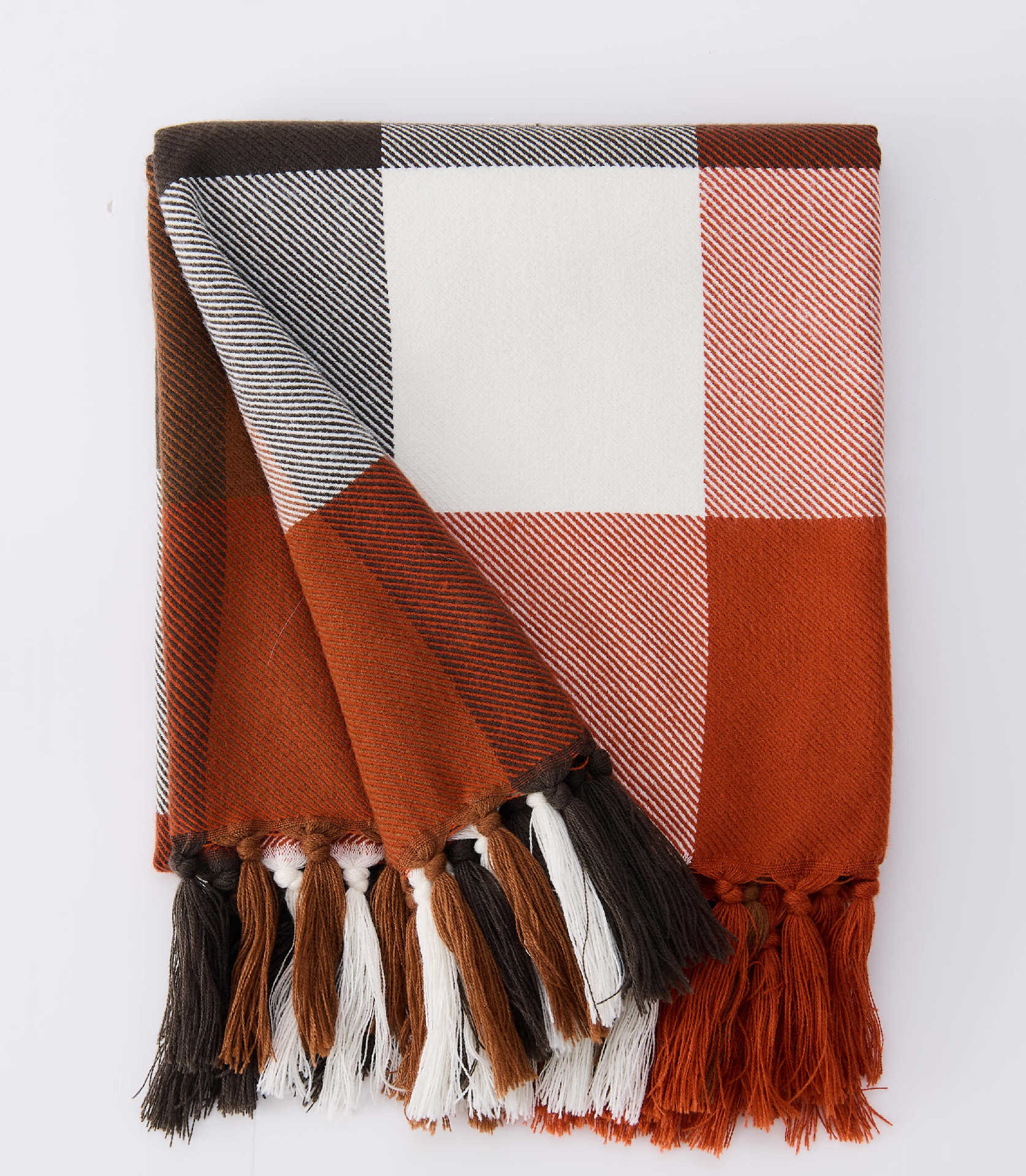 Plaid Tassel Woven Throw Blanket – Warmth & Style in Every Thread Berriscent