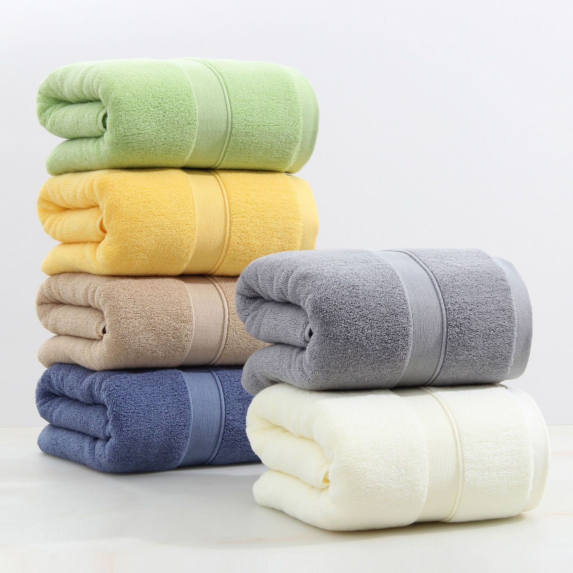 Luxury Combed Cotton Bath Towel Set – 500g Thick Plush Comfort Berriscent