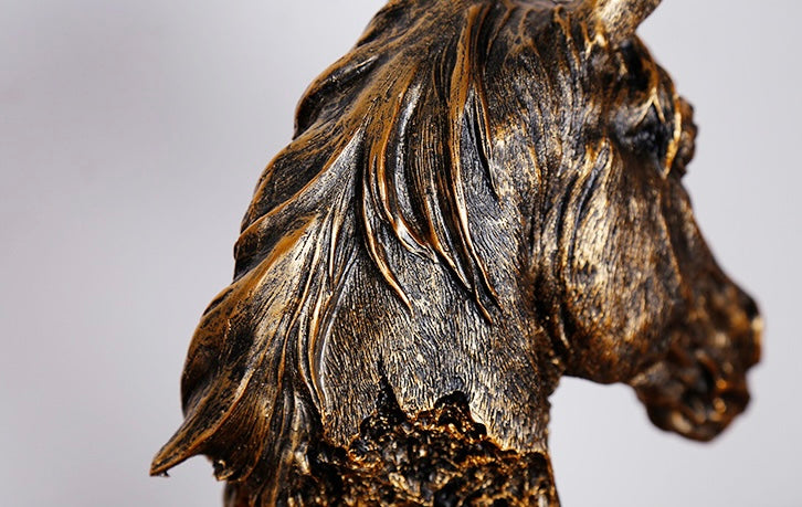 Ethereal Stallion Bust – Decorative Sculpture