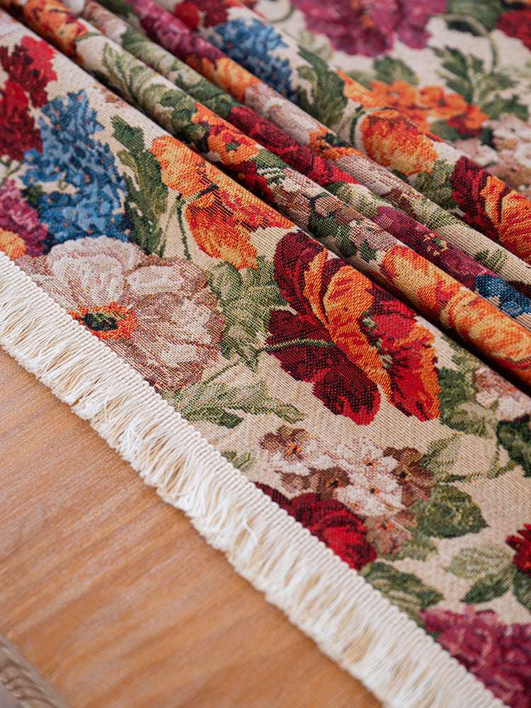 Vintage Garden Tapestry Tablecloth Berriscent