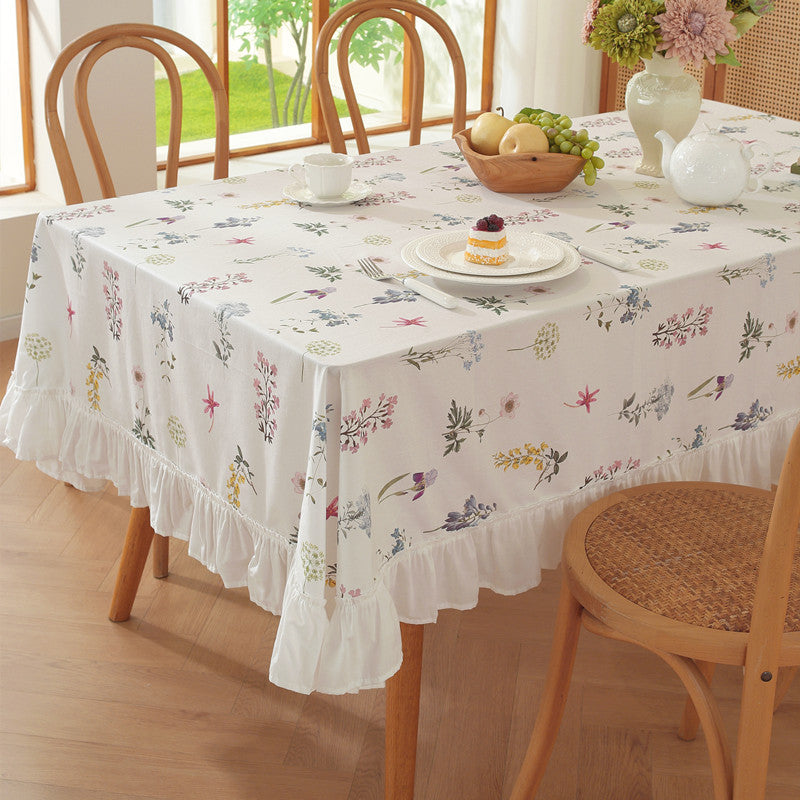 Cottage Bloom Cotton Tablecloth Berriscent
