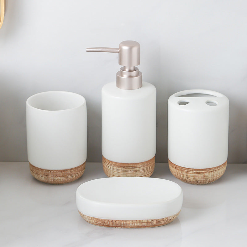 Nord Haven Ceramic Bathroom Set Berriscent