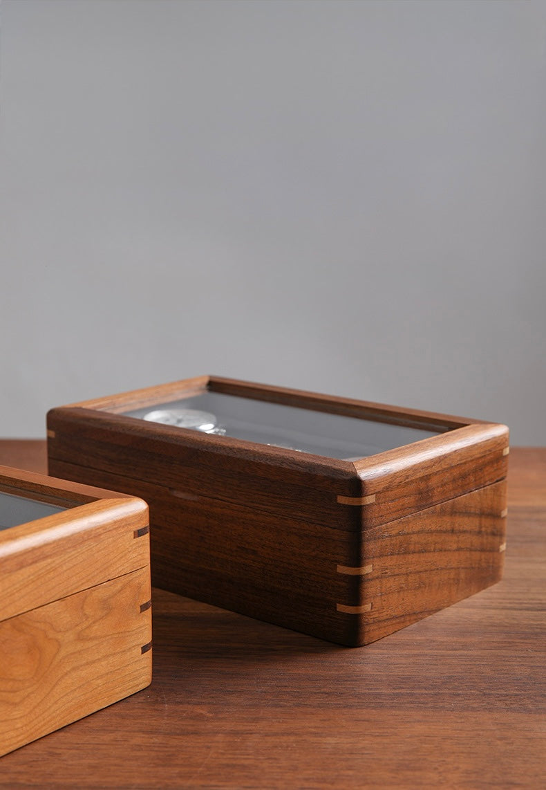 Aurelius Walnut Watch Display Case – 3 Slot Berriscent
