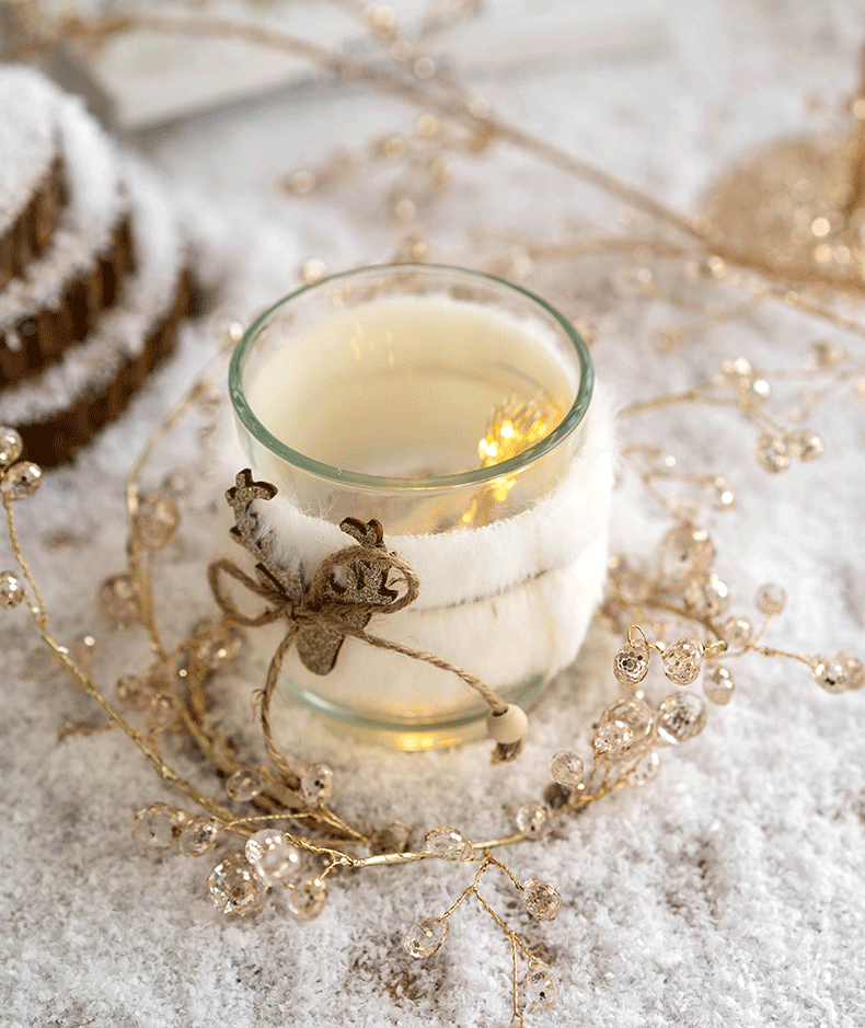 Golden Glitter Decorative Branches & Garlands Collection