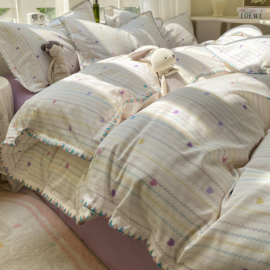 Playful Countryside Bedding Set (4-Piece Pure Cotton Set) Berriscent