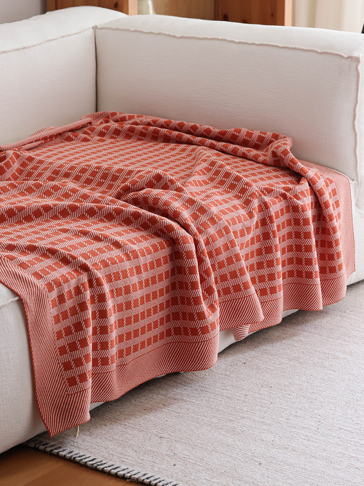 Pure Cotton Woven Throw Berriscent