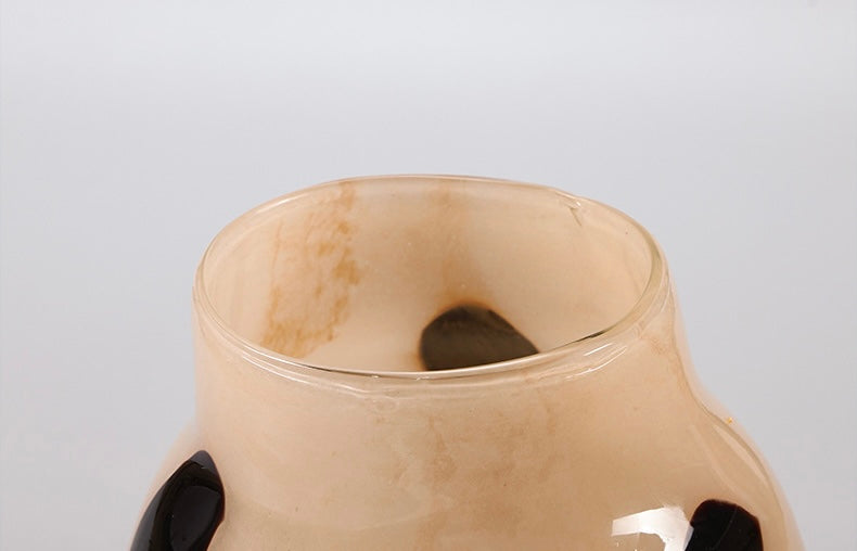 Dune Pebble Art Vase – Spotted Glass Sculpture Berriscent