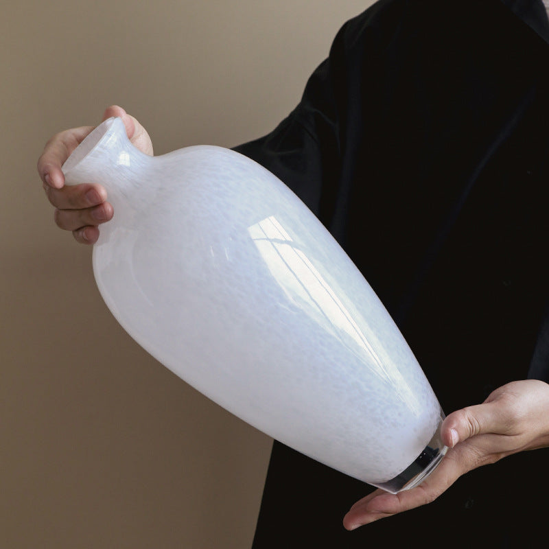 Aurora Frost Glass Vase Collection Berriscent