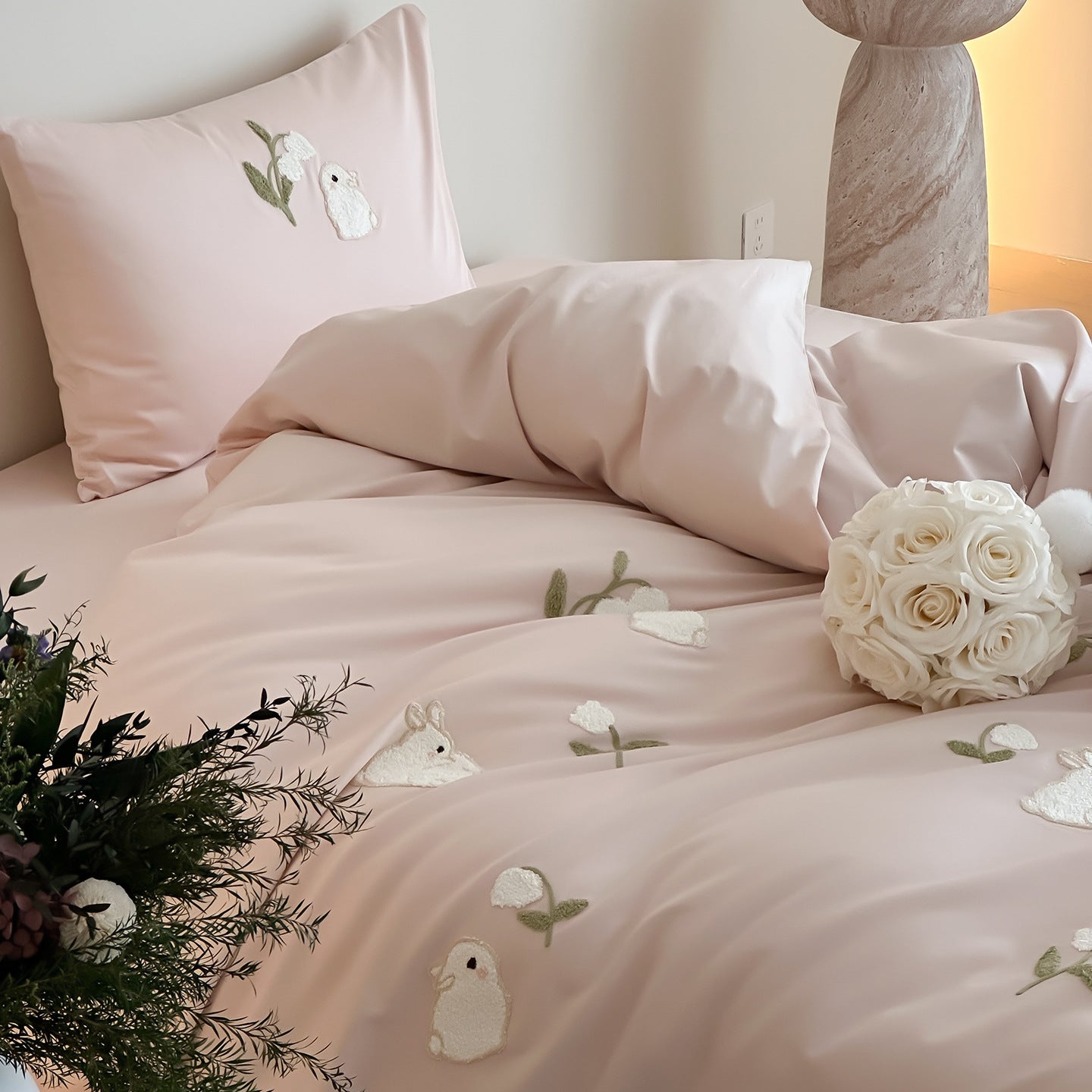 Whisper Bunny Pure Cotton Bedding Set Berriscent