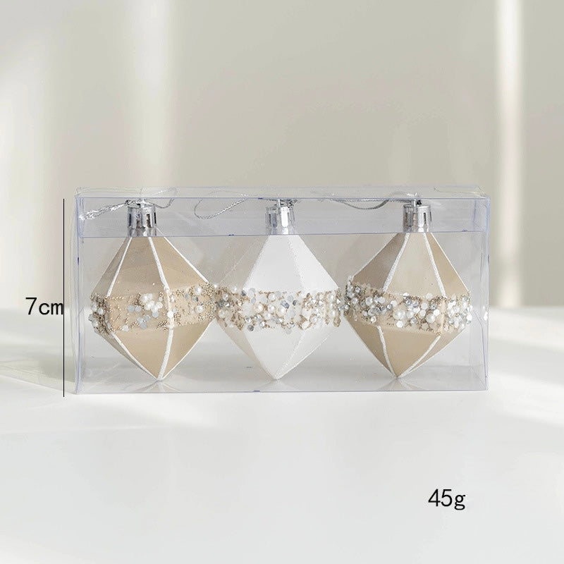 Luxury Gold & White Christmas Ornaments Collection – Elegant Baubles, Reindeer & Star Decorations