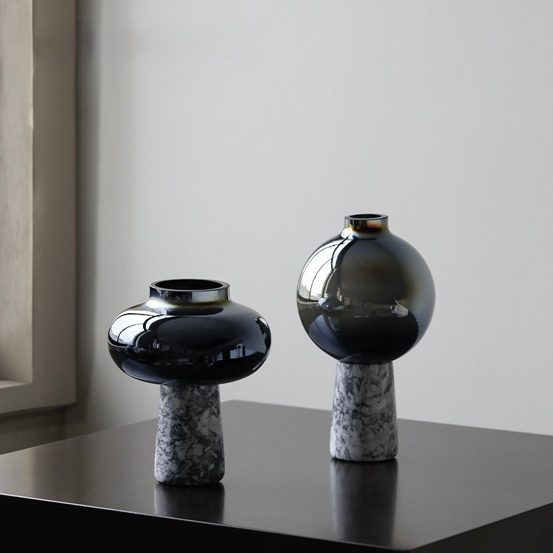 Lunar Marble Orb Vase Berriscent