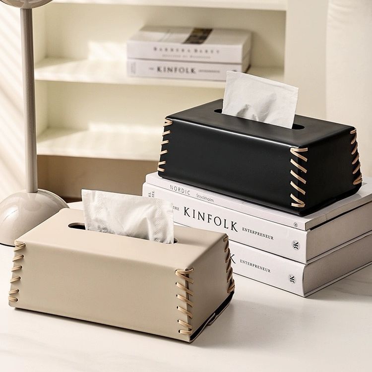 Val Stitched Microfiber Leather Tissue Case Berriscent