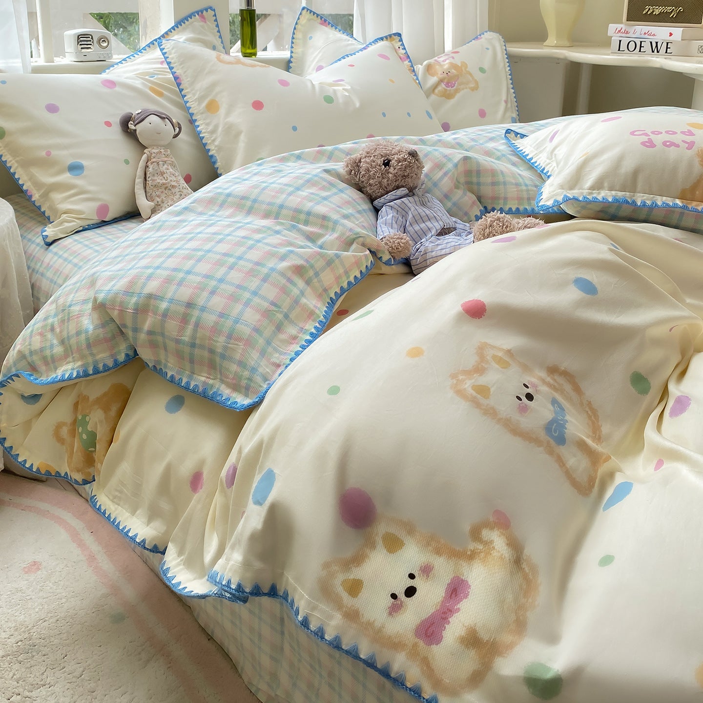 Playful Countryside Bedding Set (4-Piece Pure Cotton Set) Berriscent