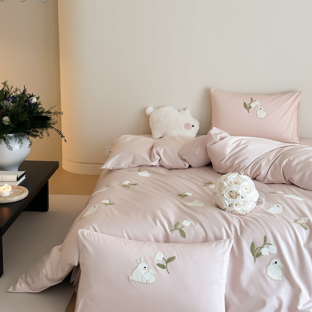 Whisper Bunny Pure Cotton Bedding Set Berriscent