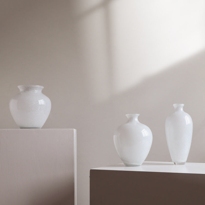Aurora Frost Glass Vase Collection Berriscent