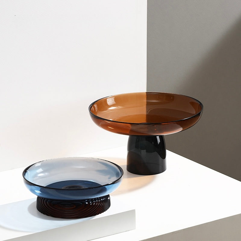 Aurelia Pedestal Glass Bowl Collection Berriscent