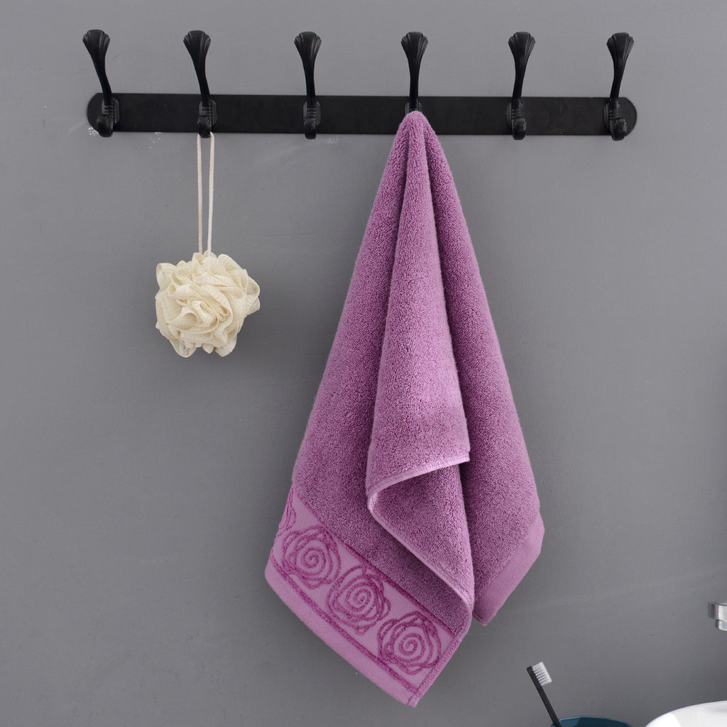 Floral Spiral Cotton Hand Towel Berriscent