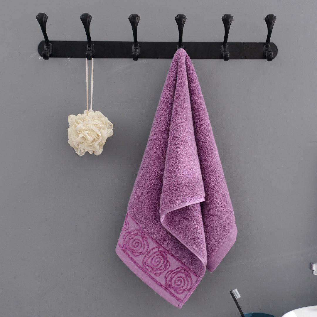 Floral Spiral Cotton Hand Towel Berriscent