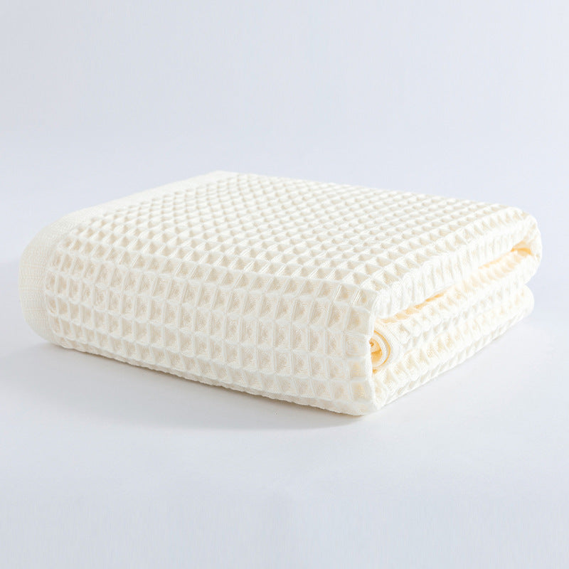 Waffle Weave Cotton Bath Towel Berriscent